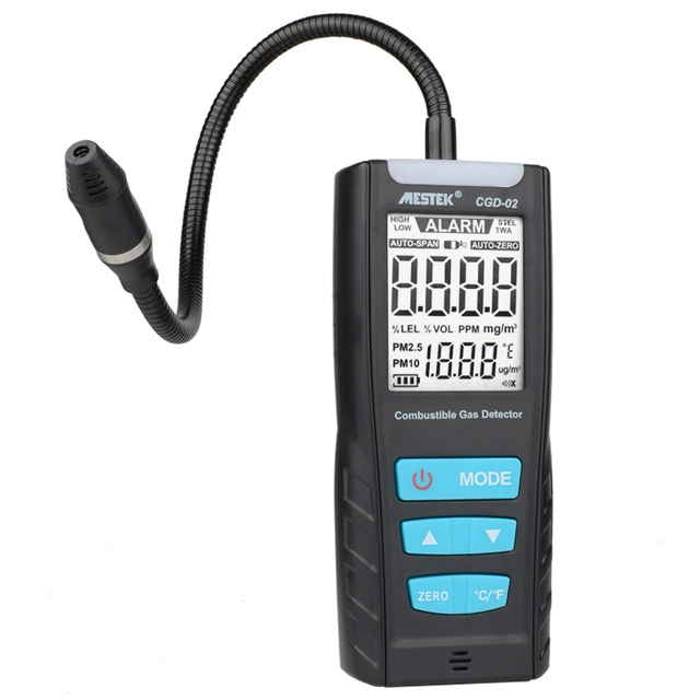 MESTEK OEM & ODM Portable Gas Analyzer Combustible Gas Detector Handheld Carbon Monoxide Meter Gas Sensor Detector Air Quality