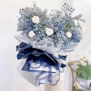 Rollo <span class=keywords><strong>de</strong></span> <span class=keywords><strong>papel</strong></span> para envolver ramo <span class=keywords><strong>de</strong></span> flores, película nacarada, brillo, <span class=keywords><strong>papel</strong></span> <span class=keywords><strong>de</strong></span> doble cara, material para envolver - Product Image 4