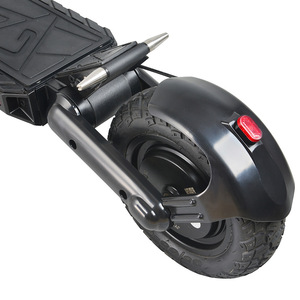 Trottinette électrique Kugoo 10 pouces tout-terrain pliable avec moteur sans balais, étanche et éclairage LED pour adultes - Product Image 4