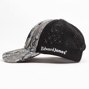 Gorra de Caza Personalizada OEM, Tejido Elástico en 4 Direcciones, Orificios Cortados con Láser, Transferencia Térmica, Bordado 3D en el Panel Frontal, Ajustable con Cierre a Presión - Product Image 3
