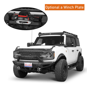 Bronco <strong>Front</strong> and Rear <strong>Bumper</strong> W/LED Light Bar &amp; Bull Bar for <strong>Ford</strong> Bronco 2021- <strong>2024</strong> 2/4 Door (Excluding Bronco Sport &amp; <strong>Raptor</strong>) - Product Image 3