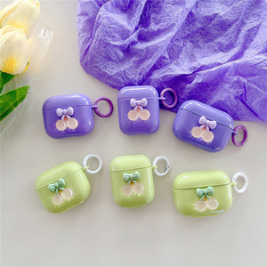 เคสป้องกัน AirPods3 สไตล์ INS เรียบง่าย สดใส เหมาะสำหรับ AirPods เคสซิลิโคนลายเชอร์รี่แบบมินิมอล ป้องกันการตกกระแทก - Product Image 6