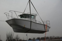 Bateau de pêche personnalisable en fibre de verre de 20 pieds avec moteur hors-bord de 200 CV