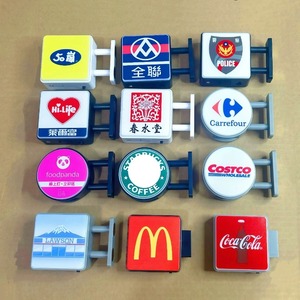 Autocollant magnétique en lettres LED en plastique avec logo personnalisé, cadeau promotionnel d'entreprise, aimants de réfrigérateur magnétiques puissants de qualité supérieure pour une utilisation en cuisine - Product Image 1