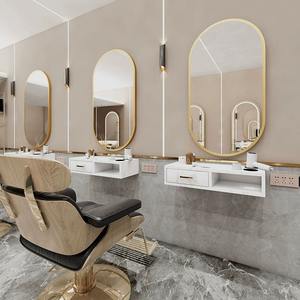 Miroir de <span class=keywords><strong>salon</strong></span> haut de gamme au design moderne et simple avec éclairage pour salons de coiffure et instituts de beauté - Usage commercial - Product Image 6