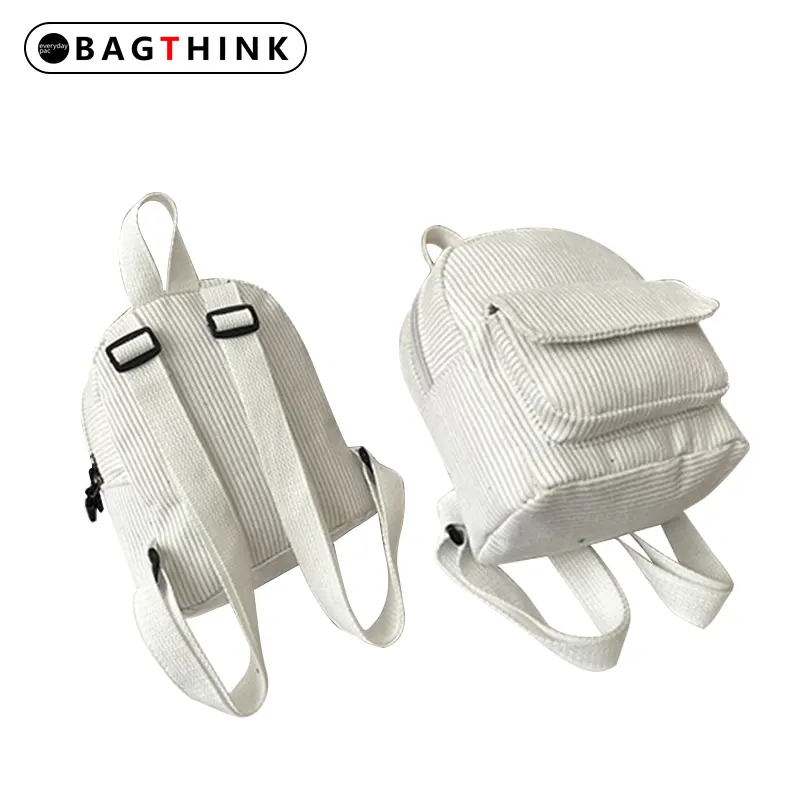 Wholesale Corduroy School Backpack Bag toddler backpack, corduroybrown woman fabric corduroy backpack mini bag pack/