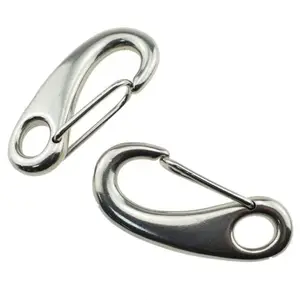 Rigging Hardware Stainless Steel 304 Promotional Keychains Egg Shaped Snap Hooks Carabiner