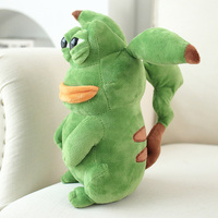Dessin animé doux jouets en peluche poupée triste grenouille pepe la grenouille en peluche pepe la grenouille jouets en peluche