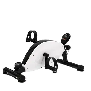 Onder Bureau Fiets, 8-Niveau Magnetische Weerstand Mini Hometrainer Met Meditatie Mat, draagbare Pedal Exerciser Benen En Armen