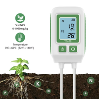 Testeur de sol 4 en 1 YG-09, capteur de température/azote/phosphore/potassium, analyseur de nutriments pour le jardinage, l'agriculture et la plantation en pot