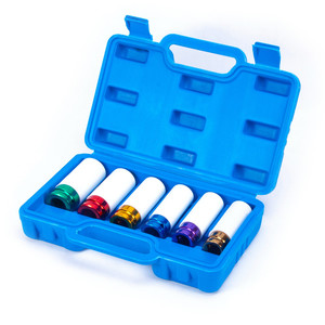 Wholesale Mechanic Tools <strong>Car</strong> <strong>6</strong> <strong>Piece</strong> 1/2 Inch Driver Wheel Lug Nut Deep Impact Wrench Removal Socket <strong>Set</strong> - Product Image 3