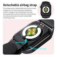 Reloj Inteligente con Bomba de Aire de 2.10 Pulgadas, Presión Arterial, ECG Médico, Informe de Frecuencia Cardíaca, Función de Drenaje, Asistente de Voz, Alarma SOS