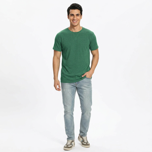 Nouveaux T-shirts pour hommes à la mode, ourlet incurvé, coupe régulière, respirants, décontractés, de haute qualité, OEM ODM - Product Image 1