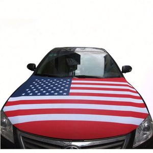 Housse de capot de voiture de style fanion en polyester imperméable, design personnalisé, vente en gros - Product Image 2
