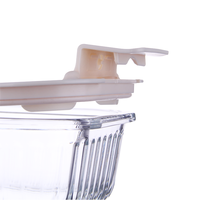 Ensemble de contenants alimentaires en verre professionnels de qualité supérieure, récipients en verre avec couvercle pour la cuisine
