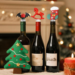 Tapón de Botella de Vino Sellado con Diseño Navideño de Fútbol, Decoración Creativa para Fiestas, Regalo Personalizado - Product Image 3