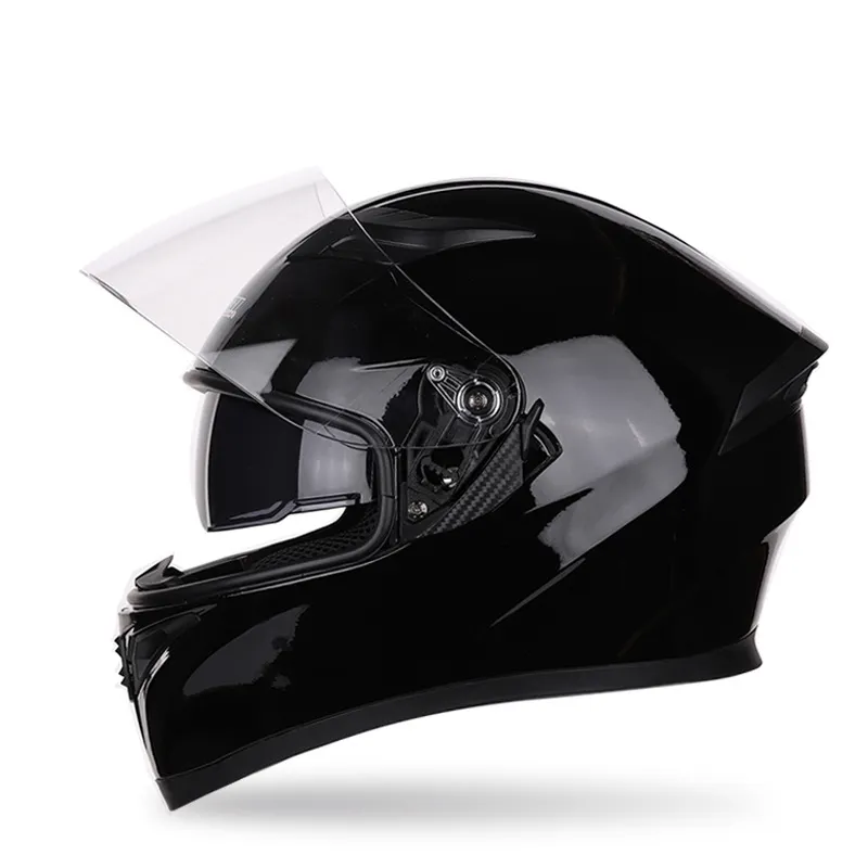 ABS tam yüz elektrik Motor döngüsü koruyucu başlık motosiklet kaskları çift Lens güzel Sticker bisiklet seyahat kaskları motosiklet