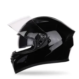 ABS intégral moteur électrique Cycle tête garde moto casques double lentille beau autocollant vélo voyage casques moto
