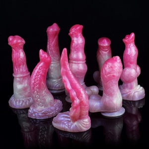 NNSX Factory Wholesale Tongue <b>Dildo</b> Anal Toy Tentacle <b>Dildo</b> Soft Silicone Cock Monster Animal Penis for Women Men - Product Image 1