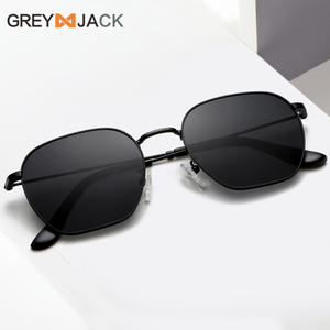 Lunettes de soleil unisexes en métal, monture noire, verres TAC, protection UV400, type 3, pour la conduite et les activités de plein air - Product Image 5