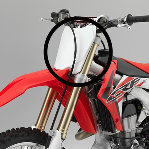 Plaque de numéro avant de <span class=keywords><strong>moto</strong></span> LINGQI RACING, en plastique <span class=keywords><strong>blanc</strong></span> et noir, pour CRF450 2022, accessoires tout-terrain pour <span class=keywords><strong>moto</strong></span> de cross - Product Image 6