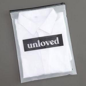 Factory Wholesale Custom Printing Swimwear T Shirt Frosted Zipper <b>Plastic</b> <b>Packaging</b> <b>Bags</b> <b>for</b> Clothes - Product Image 3