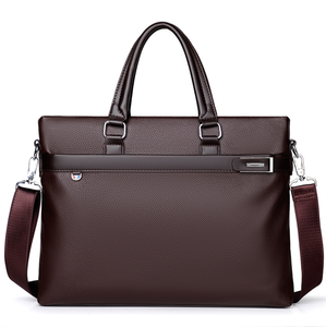 Maletín de Cuero PU Personalizado, Bolso de Mano Ejecutivo para Hombre, Bolsa para Archivos de Gran Capacidad, Bolsa de Hombro para Computadora - Product Image 4