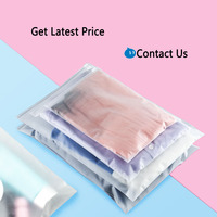 Sac zip-lock étanche en plastique EVA personnalisé ECO blanc mat givré emballage de t-shirt sacs à fermeture éclair pour vêtements