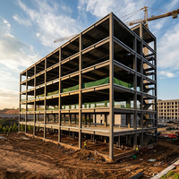 Edificio de Apartamentos Moderno con Estructura de Acero, Sistema Prefabricado con Aislamiento Térmico para el Hogar