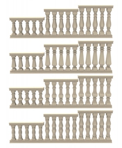 Moulage en place de 60 cm de hauteur moules de clôture de balustre en béton décoratifs extérieurs mains courantes et balustrades moule de produit - Product Image 4