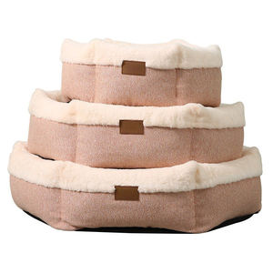 <span class=keywords><strong>Pentagon</strong></span>-förmiges Sofa Haustier bett Plüsch Gemütliches Bett für kleine Hunde und Katzen, erhöhtes Kanten design mit rutsch festem Boden - Product Image 6