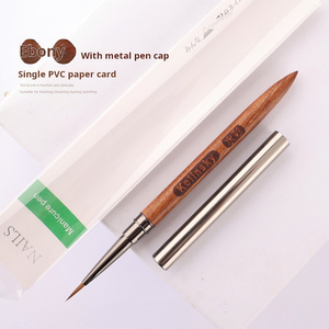 Pinceau à ongles professionnel en poils de Kolinsky avec manche en bois personnalisé, pour la peinture au gel acrylique - Product Image 5