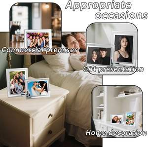 Wholesale Photo <b>Frame</b> Glass Creative <b>4x6</b> 5x7 8x10 Glass Picture <b>Frame</b> Transparent Glass Photo <b>Frame</b> Home Decorative Accessory - Product Image 4