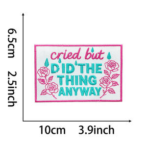 Nuevo parche bordado termoadhesivo ecológico con eslogan americano aleatorio 'MI CUERPO MI DECISIÓN' para abrigos, sombreros y lona para exteriores - Product Image 5