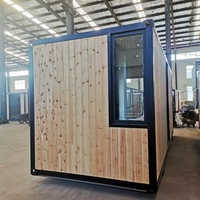 Mini-maison de luxe moderne, conteneur maritime modifié, villa préfabriquée, chambre, cuisine, espace de vie, hôtels, en acier, 20 pieds