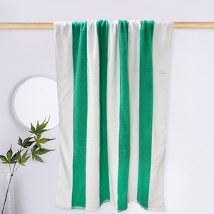Toalla de playa de algodón 90x180cm 900g a rayas extra grande gruesa de algodón puro para uso en la playa - Product Image 4