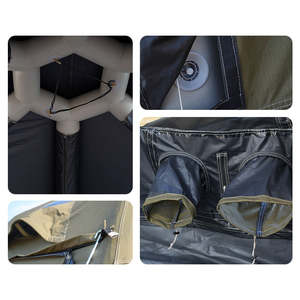 Dôme géodésique gonflable Oxford de 4,5 m de diamètre avec auvent et bâche de protection – Imperméable, portable, quatre saisons, installation rapide - Product Image 2