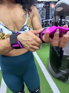 ヘビーネオプレンリストレスト重量挙げグリップフックラバースリングデッドリフト代替ジムスポーツボディービル用クッション付き - Product Image 3