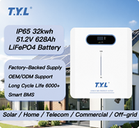 Baterai LiFePO4 T.Y.L 32kWh Tipe Lantai Bersertifikasi CE, Daya Tahan 6000 Siklus, Mampu Membantu Semua Peralatan Rumah Tangga untuk Rumah 4-6 Orang