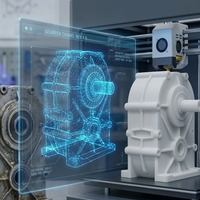 Servicio de Escaneo 3D e Ingeniería Inversa para Cajas de Engranajes Agrícolas/Industriales Personalizadas