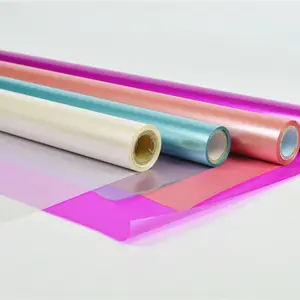 Yüksek kaliteli yarı şeffaf armut beyaz holografik folyo sıcak damgalama folyo kağıt ve plastik için rulo