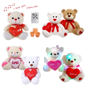Nuovo Design grazioso registratore di peluche imbottito orso giocattolo con arco professionale di fabbrica personalizzato orso peluche con cassa audio - Product Image 5