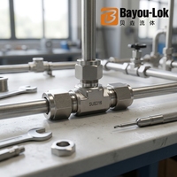 Raccord en T égal à tête hexagonale haute pression en acier inoxydable 316 forgé Bayou-lok pour l'industrie pétrolière et gazière