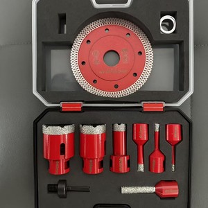 Kit de brocas de diamante de 40 mm con punta de carburo para perforación de mármol y piedra, juego métrico - Product Image 1