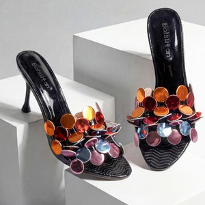Nouvelles sandales décontractées pour femmes à talon aiguille en <span class=keywords><strong>cuir</strong></span> verni à bout ouvert, pour le commerce transfrontalier - Product Image 3