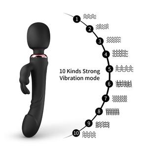 Frauen realistische Dildo Vibrator G-Punkt wasserdichte Zauberstab Dildo Vibrator wiederauf ladbare Vaginal Klitoris Stimulator Sexspielzeug - Product Image 3