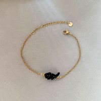 Bracelet en pierres naturelles éclatées, acier inoxydable, coloré, tendance, polyvalent, esthétique, élégant, bijoux en gros