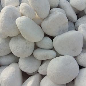 Rocas natural blanco guijarro piedra para decoración de adoquines - Product Image 1