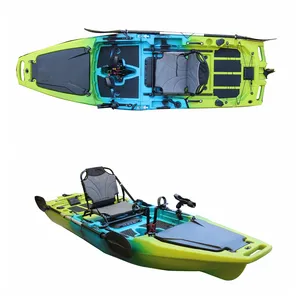 Vicking Modular 4,2 M 1 o 2 personas Kayak de pedal de pesca con motor de arrastre Certificado CE