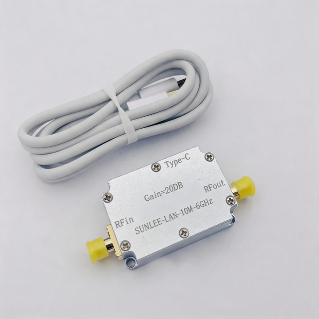 SUNLEE Broadband RF Power Amplifier 1MHz-1000MHz 10W High Gain Linear Amp Module SMA for Wireless Monitoring and Base Station